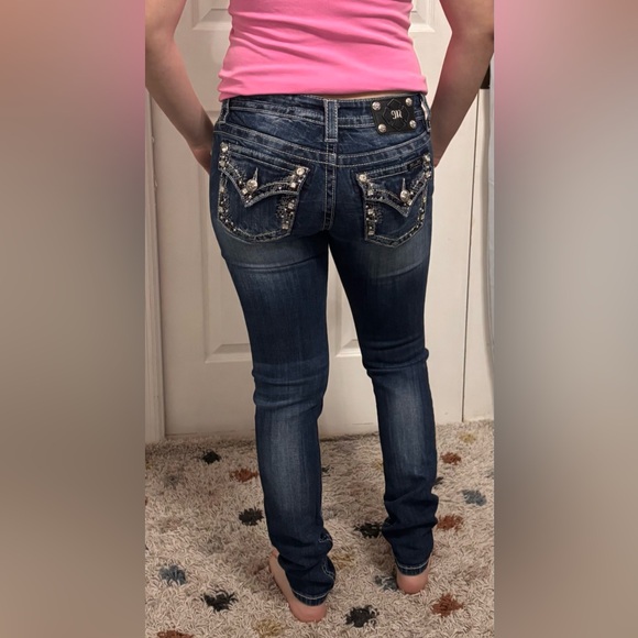 Miss Me Denim - Miss Me Dark Blue Skinny Jeans